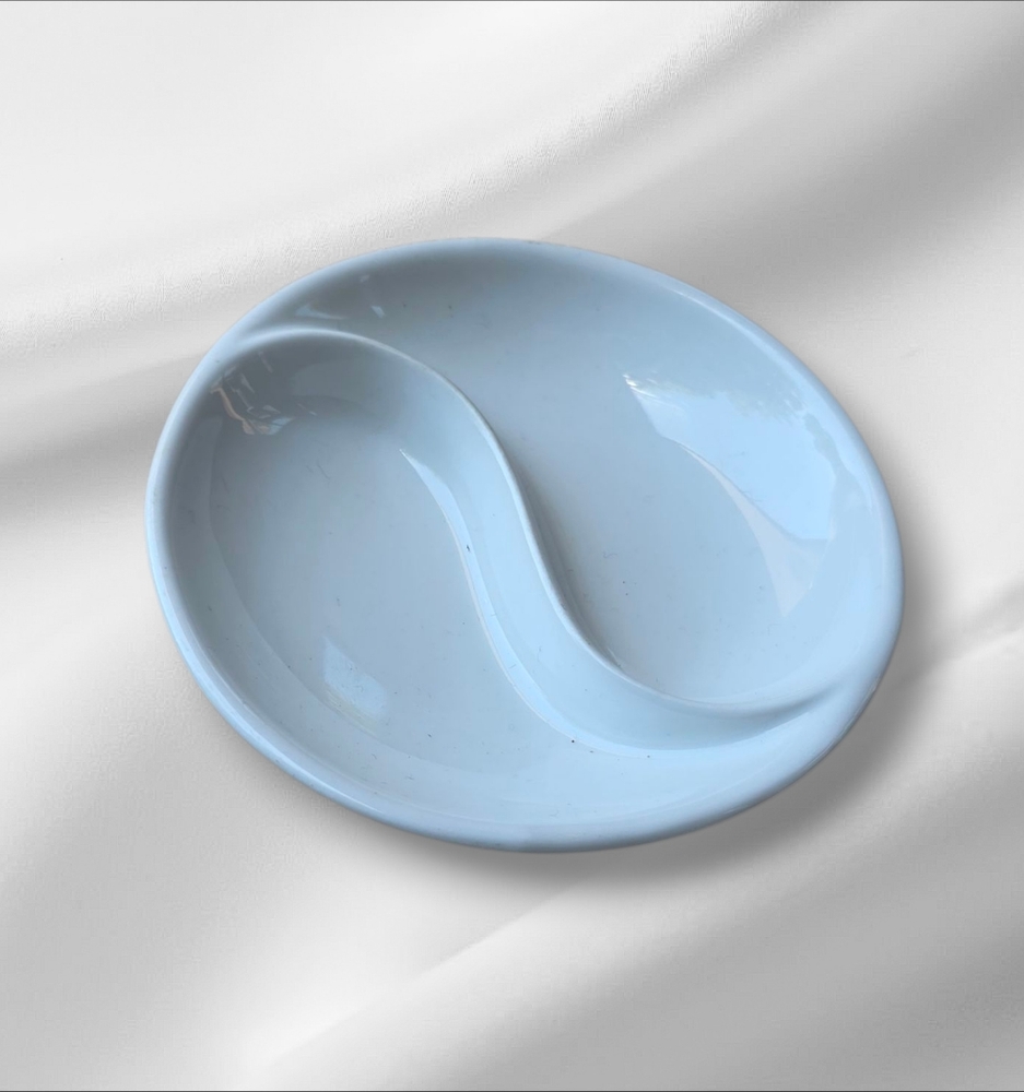Crate & Barrel Yin Yang Trinket Dish 3.5" Diameter